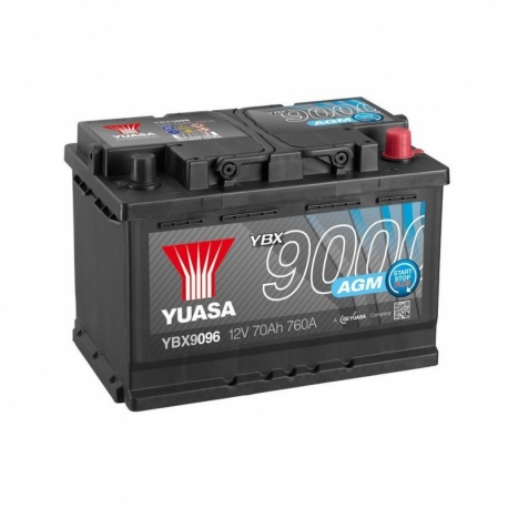 Batterie AGM Yuasa YBX9096 12V 70Ah 760A AGM Start Stop Plus Battery Batterie AGM Yuasa YBX9096 12V 70Ah 760A AGM Start Stop Plus Battery