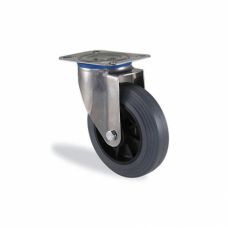 Roulettes gris / monture inox